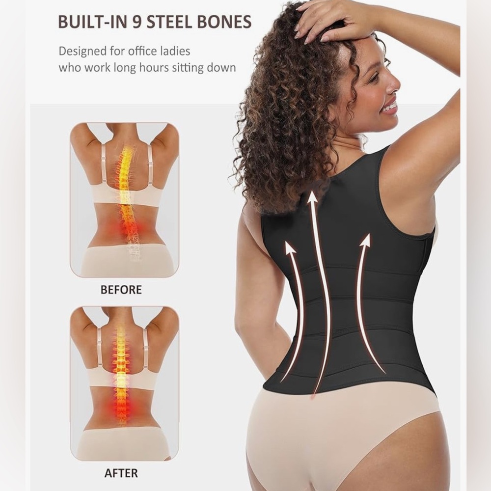 #008 FeelinGirl Waist Trainer for Women Latex Waist Trainers. - Picture 4 of 7